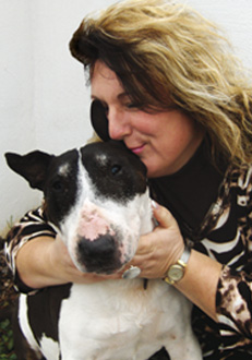 Susanne Rapp und ihr treuer Hund "Sam"