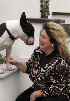 Susanne Rapp und ihr treuer Hund "Sam"